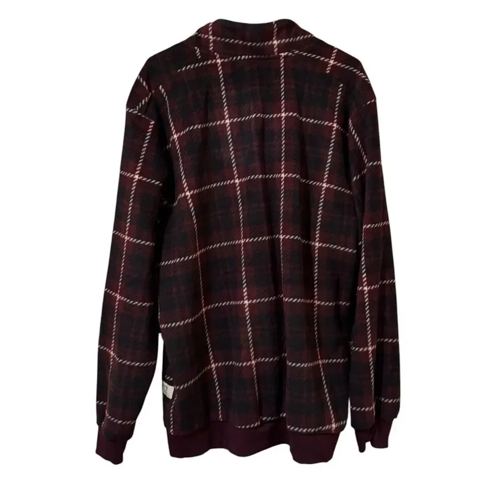 Frye Co Men Sz XXL Plaid 1/4 Zip Sweater Long Sleeve Fall Autumn Preppy City NWT